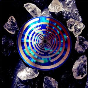 Gold-Plated Lakhovsky MWO 12-Ring Antenna – Original Multiwave Resonator • Sacred Geometry Energy Plate • Meditation & Healing Tool